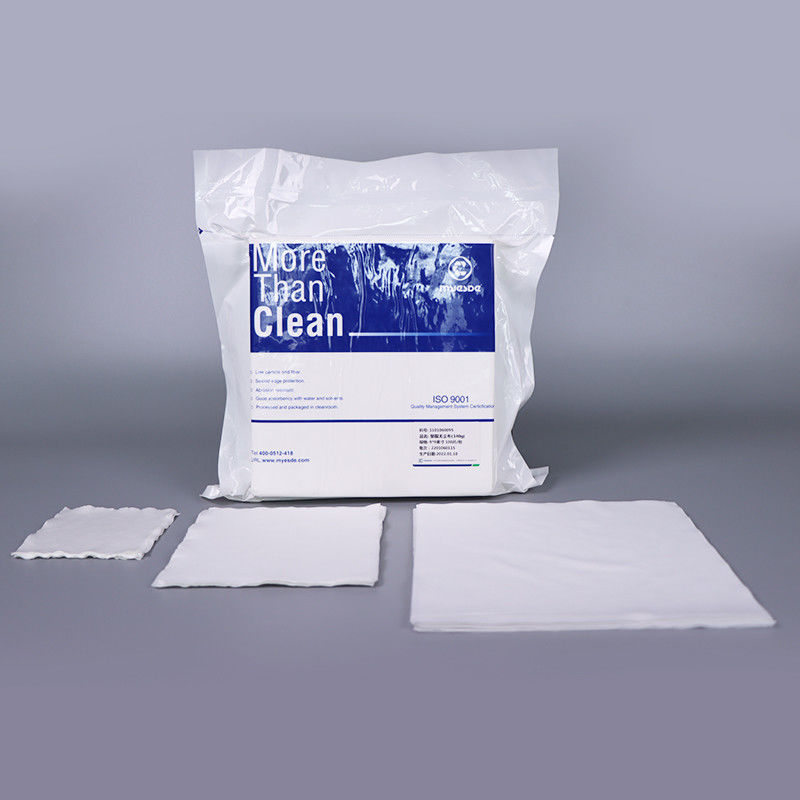 120gsm 12x12 Polyester Cleanroom Wipers Disposable LCD Screen Wipes