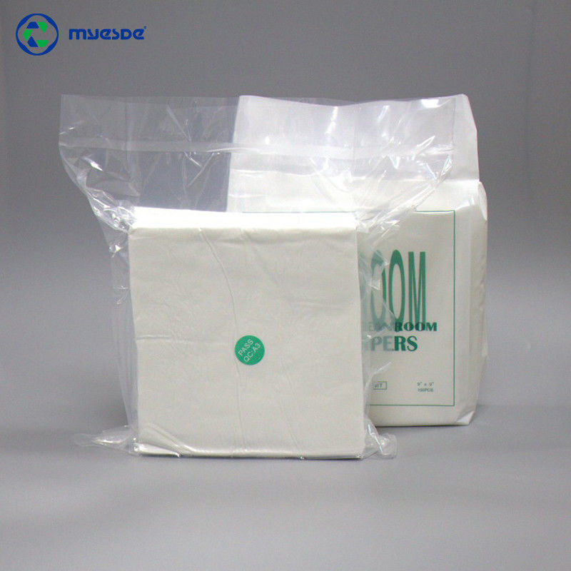Polyester 1009 Cleanroom Wipers 9x9 Lint Free Class 100 OEM Service