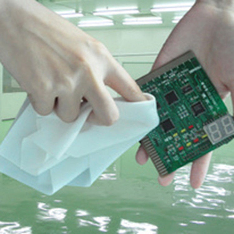 Spunlace Lint Free Disposable Microfiber CleanRoom Wiper