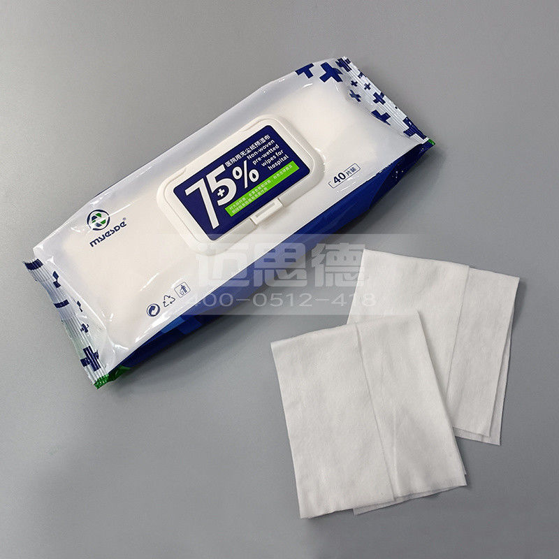 Global Agents Unscent Presaturated Cleanroom Wipes Nonwoven 40pcs Water Wet Wipes