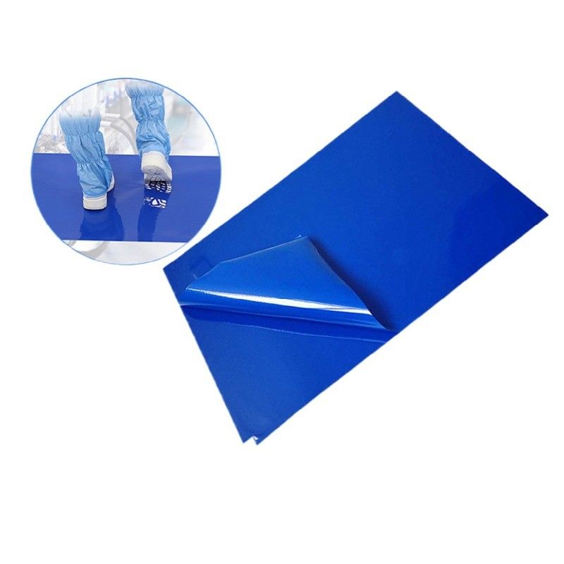 18*36 ESD Hospital Disposable Blue White Gray Dust Free Adhesive Pe Tacky Cleanroom Sticky Mats