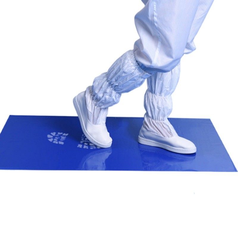 18*36 ESD Hospital Disposable Blue White Gray Dust Free Adhesive Pe Tacky Cleanroom Sticky Mats