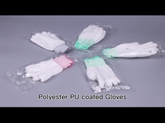 린트 무료 ESD는 저항하는 글러브를 13gsm 전도성 탄소 섬유 PU 손바닥끼워맞춤으로 잘라주었습니다