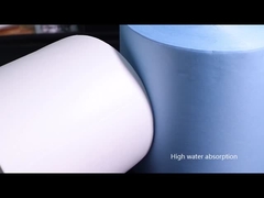 500 PC 산업적 비스코스 건식 와이프 25x37cm 불포화 섬유소 오일 흡수제 닦기 페이퍼 롤